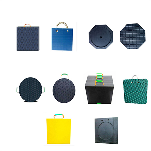 Virgin durable UHMWPE crane foot safe support pads 