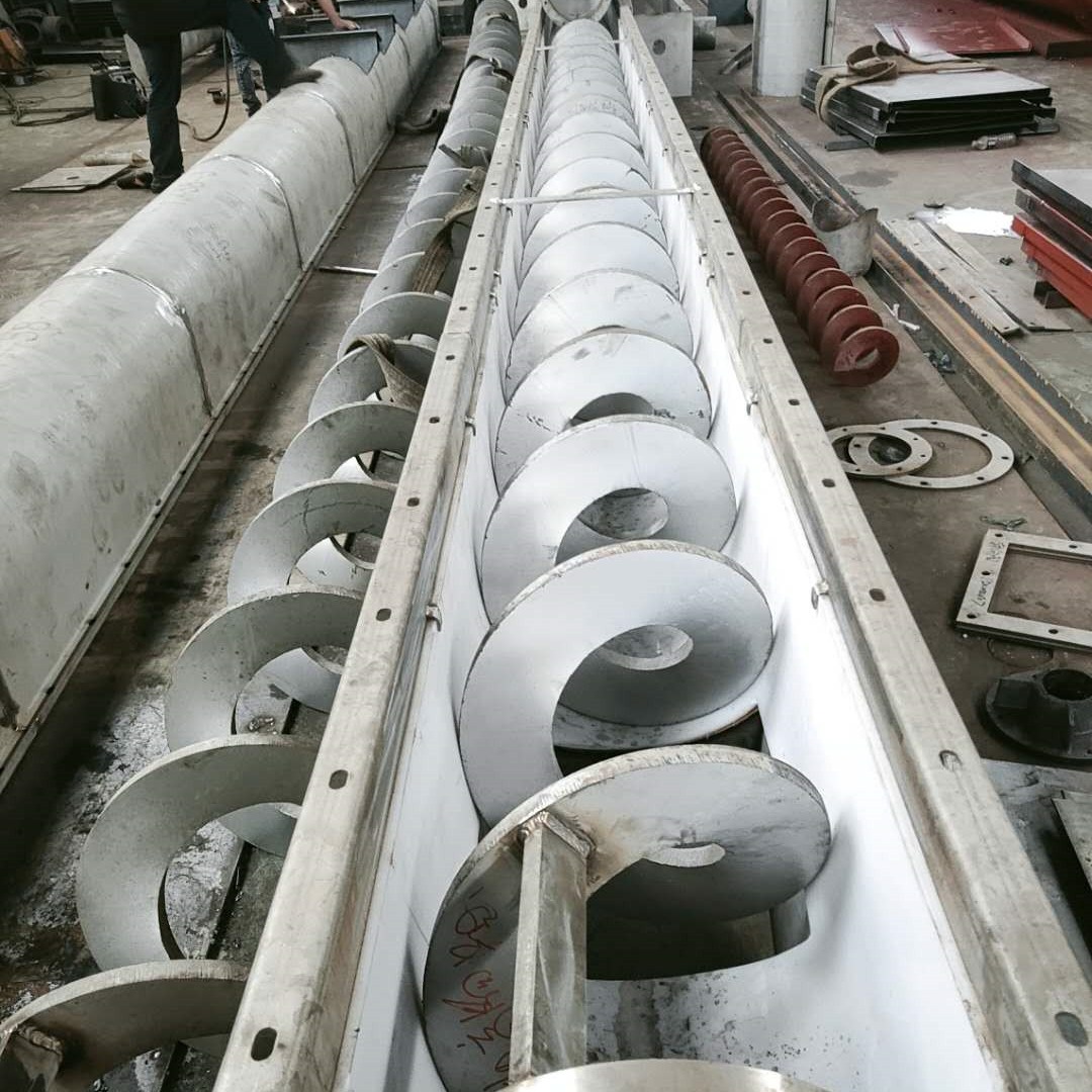 UHMWPE material screw conveyor durable and self-lubrication liner 