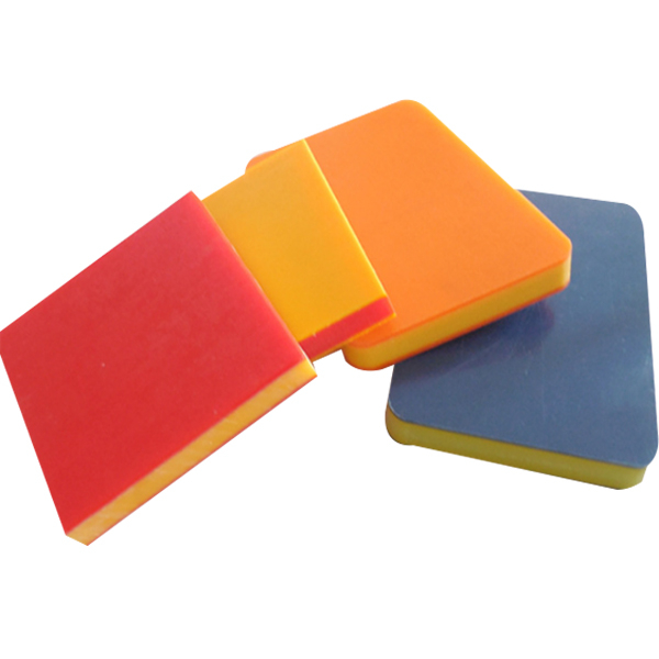 double color HDPE orange peel textured matt surface outdoor plastic sheet 