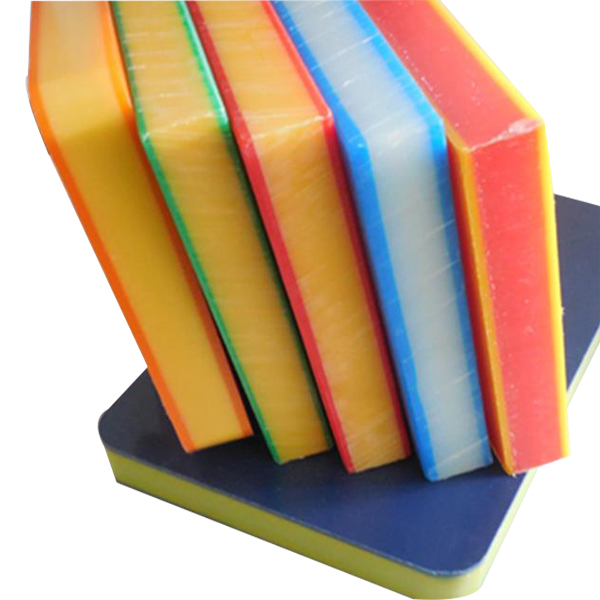 double color HDPE orange peel textured matt surface outdoor plastic sheet 