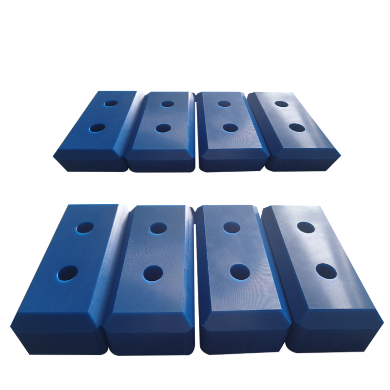 Blue color UHMWPE cutting board UPE high wear support block 