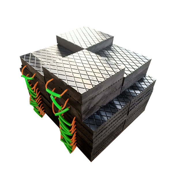 UHMWPE jacking pads for crane leg